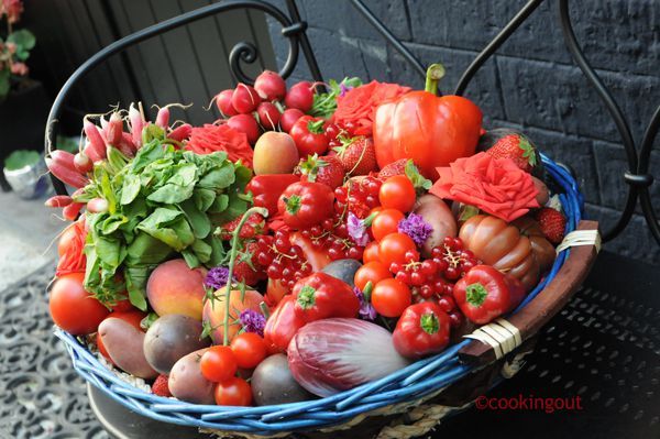 fruits et légumes rouges