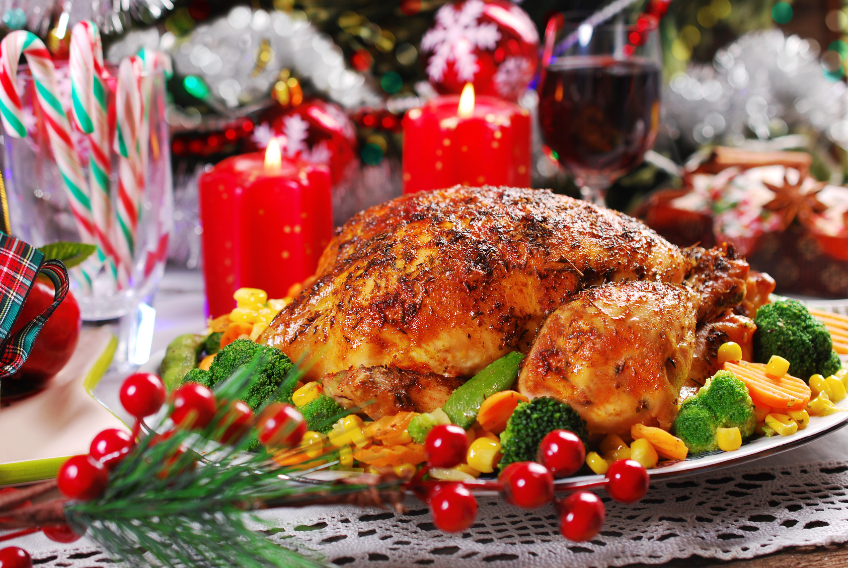 roasted chicken with vegetables for christmas - Le Blog NutriformLab